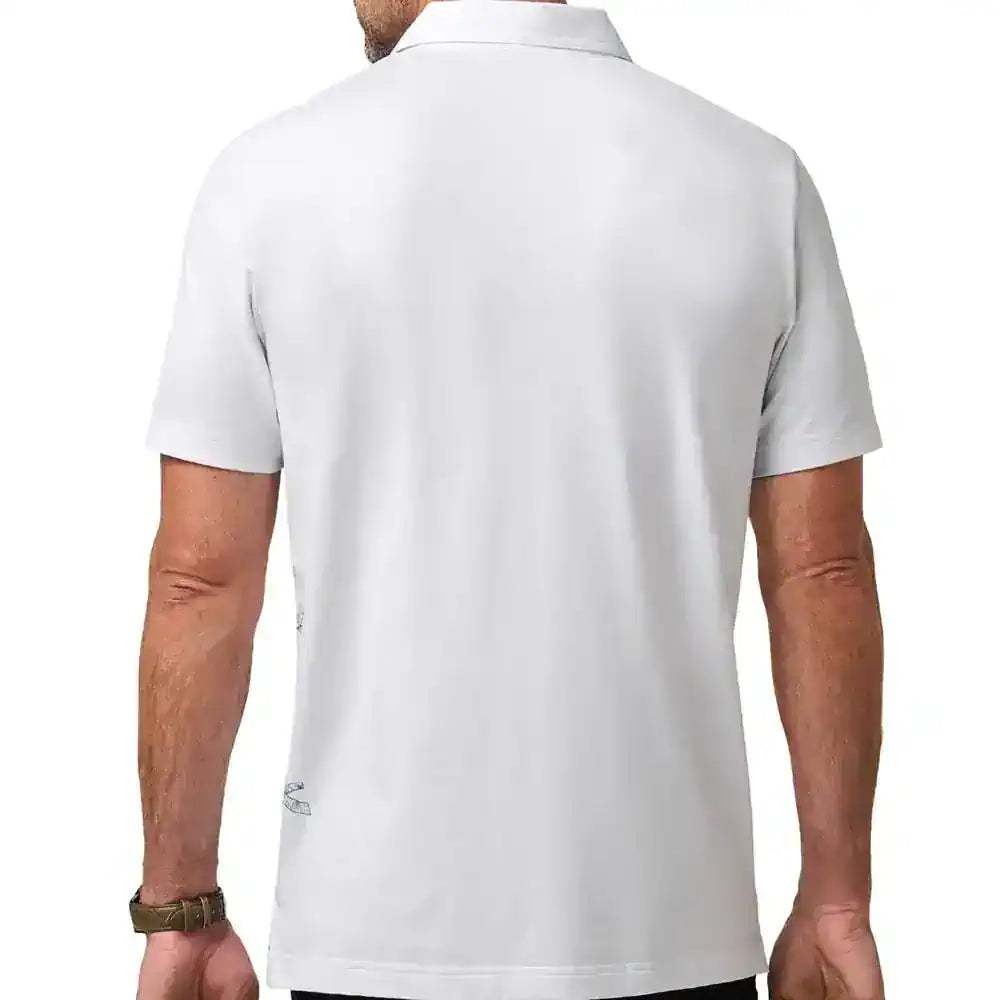 TravisMathew Comfortknit Deep Sea Polo Shirt