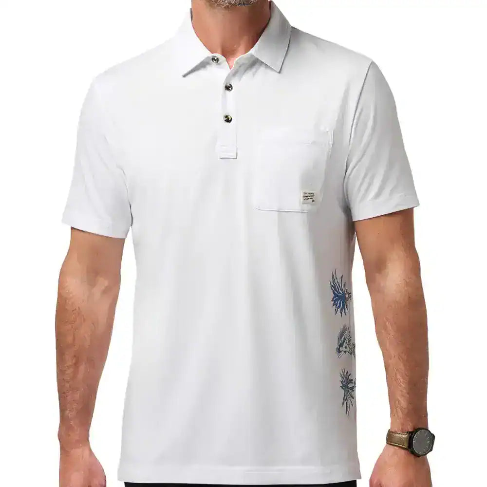 TravisMathew Comfortknit Deep Sea Polo Shirt