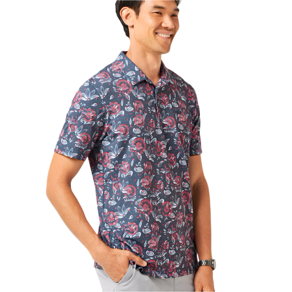 TravisMathew Featherweight Flourish Polo Shirt side view