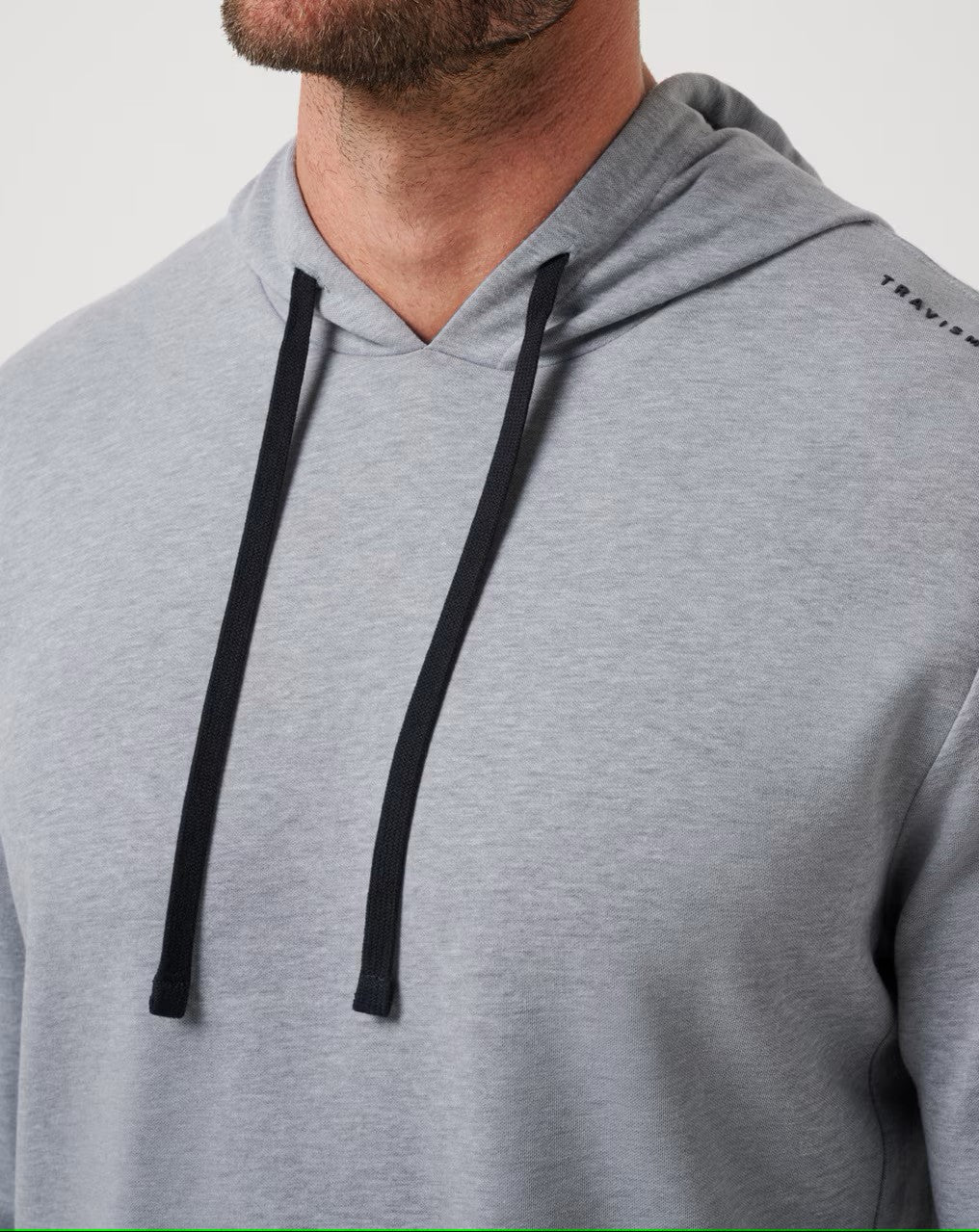 drawstring detail of TravisMathew Upgraded Tech Hoodie