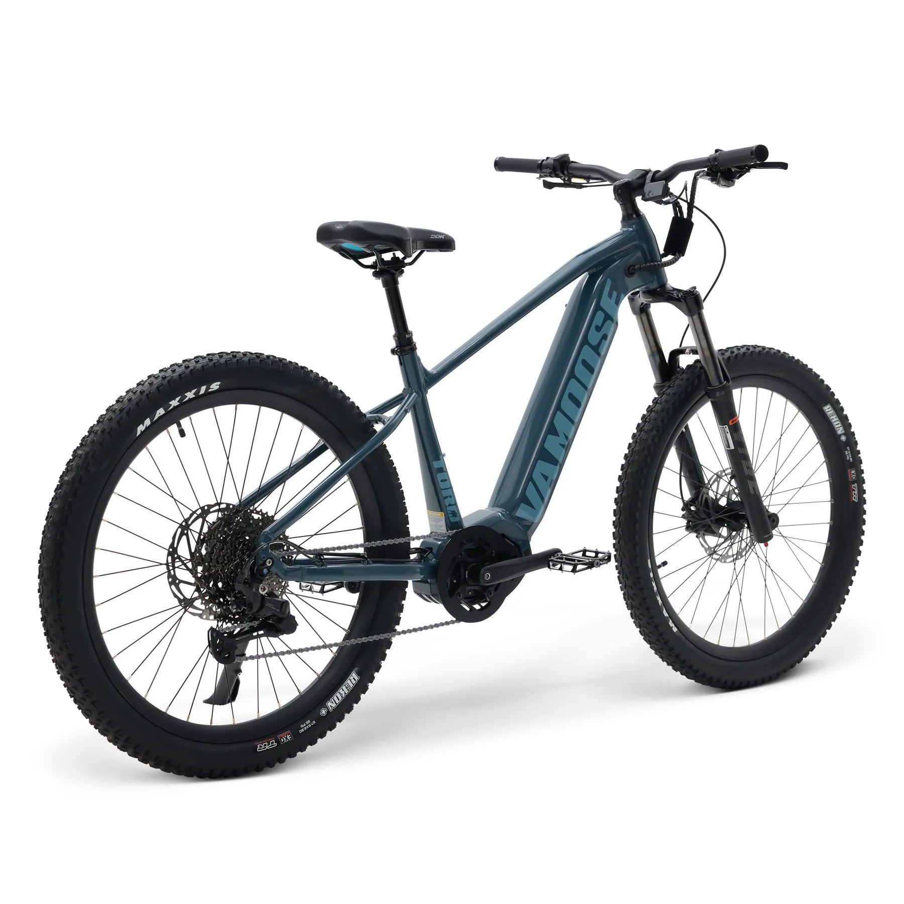 prussian and ocean blue Vamoose Toro Hardtail E-Bike