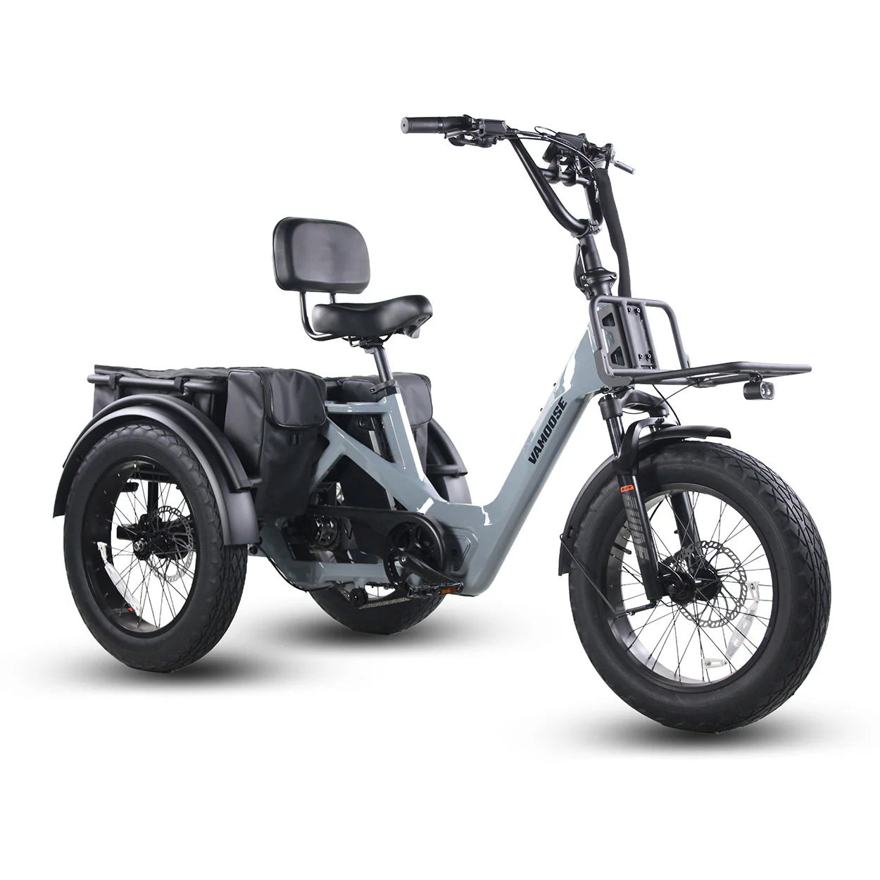 Battleship Grey and Black Vamoose Tricycle SST E-Bike