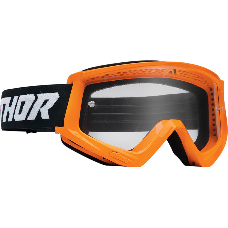 Thor Combat Racer Youth Dirtbike Goggles - Orange/Black