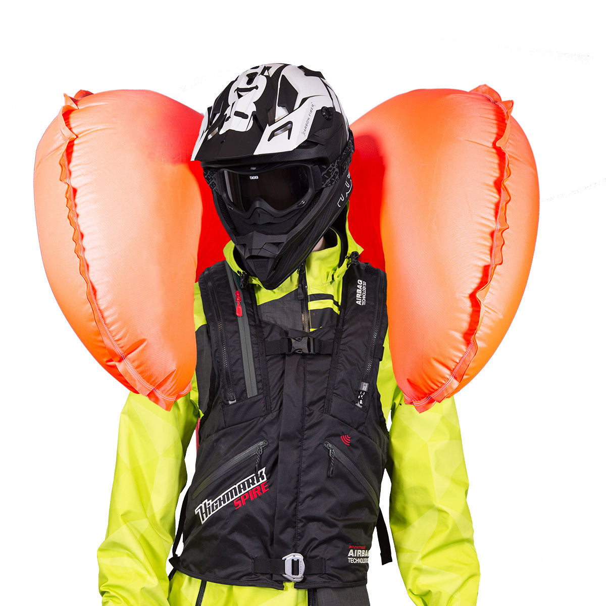 Snowpulse Spire LT P.A.S Vest 3.0 in use