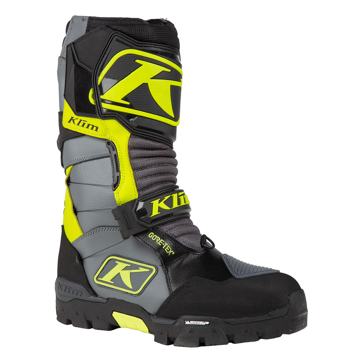 Klim Havoc GTX Boa Snowmobile Boots Castlerock hi vis