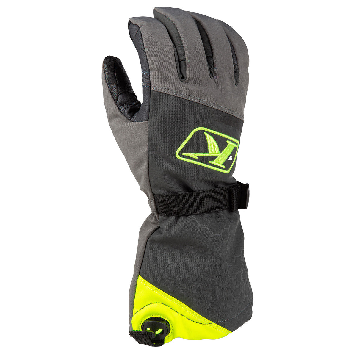 Klim PowerXross Gauntlet Snowmobile Gloves hi-vis