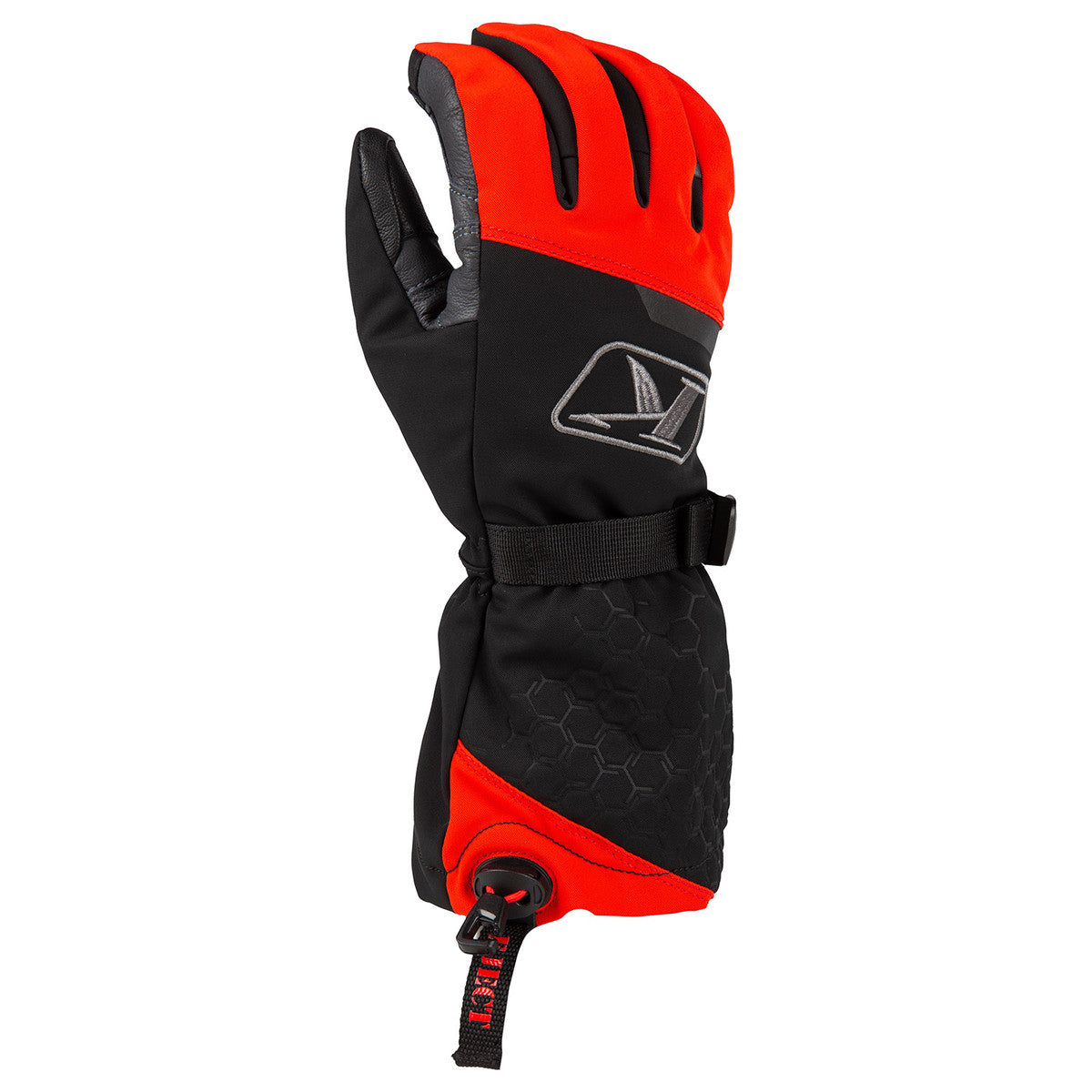 Klim PowerXross Gauntlet Snowmobile Gloves red
