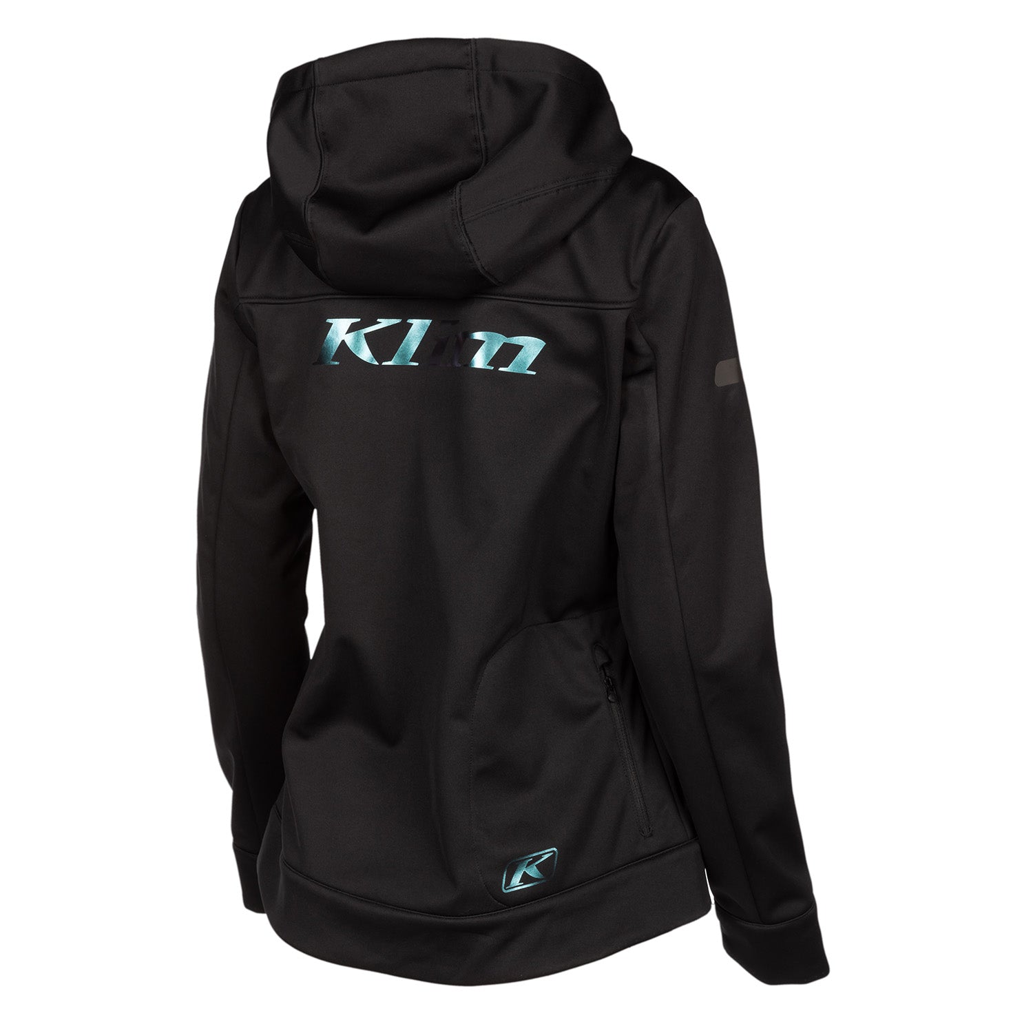 Klim Women's Evolution Hoodie in black , back view