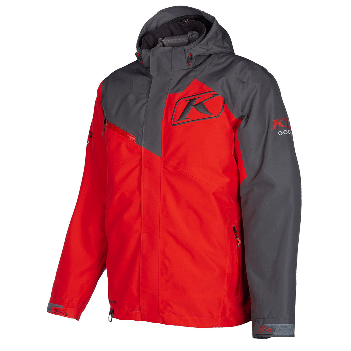 Klim Kompound Snowmobile Jacket High Risk Red - Asphalt