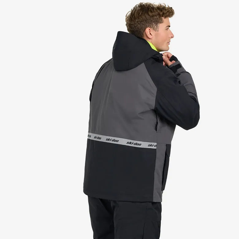 Black Ski-Doo Mcode Jacket , back view