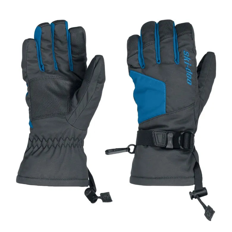 Indigo Blue Ski-Doo Teens' Particle Gloves