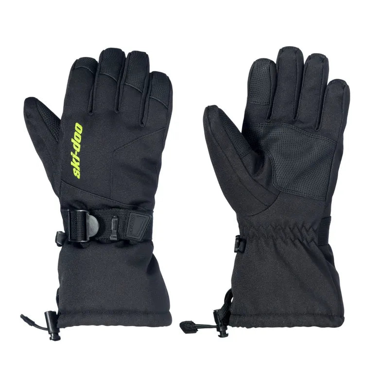 Black Ski-Doo Teens' Particle Gloves