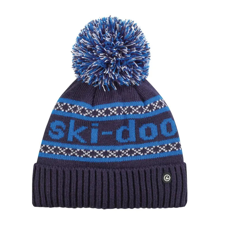 Dark Navy Ski-Doo Kids' Pom-Pom Beanie
