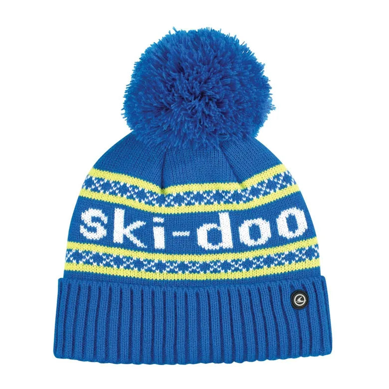 Ski-Doo Kids' Pom-Pom Beanie in Indigo Blue