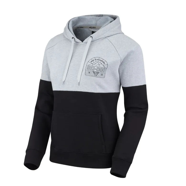 Heather grey Ski-Doo Women's Premium Pullover Hoodie