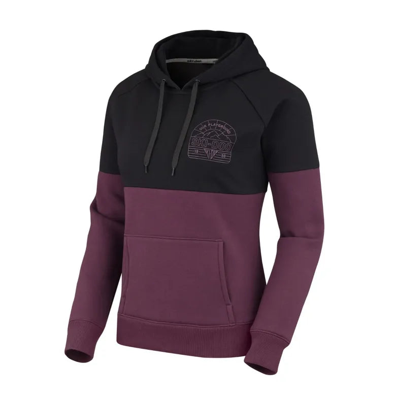 Deep purple Ski-Doo Women's Premium Pullover Hoodie