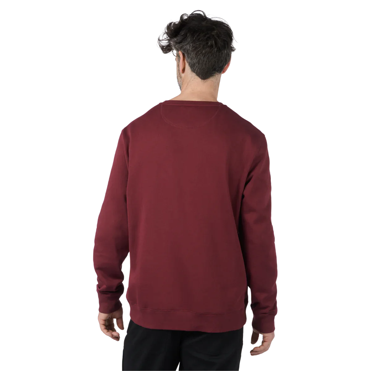 red, back view of Can-Am Men's Can-Am Signature Crew Fleece