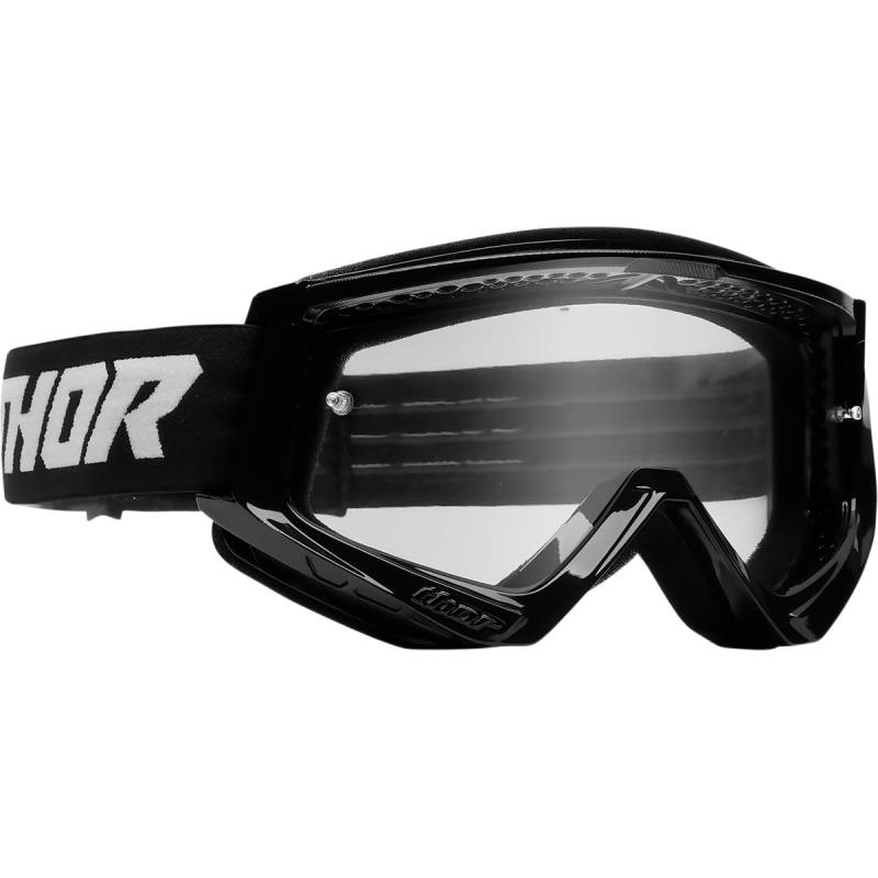 Thor Combat Racer Youth Dirtbike Goggles- Black/White