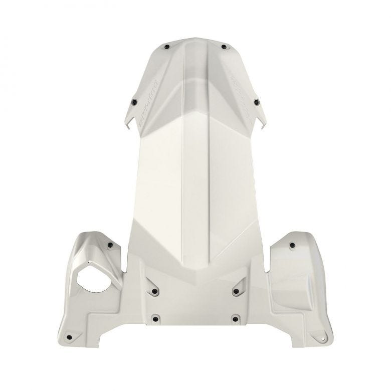 White Ski-Doo Full Body Skid Plate (REV Gen4 (Narrow))