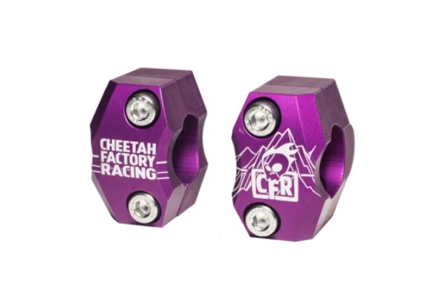 purple Cheetah Factory Racing Oversize Bar Adapter