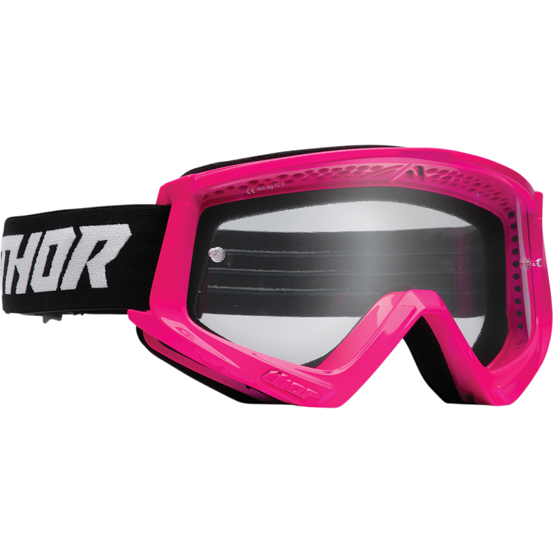 Thor Combat Racer Youth Dirtbike Goggles - Pink/Black