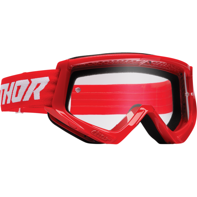 Thor Combat Racer Youth Dirtbike Goggles - Red/White