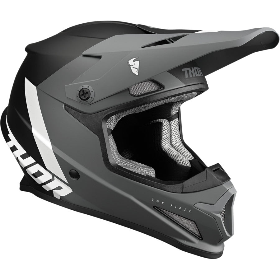 Thor Sector Chev ATV Helmet Black and Grey