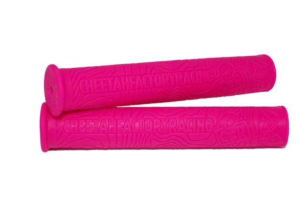 hot pink Cheetah Factory Racing Signature Grip