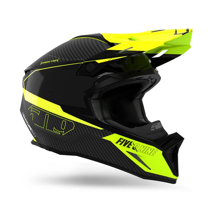 509 Altitude 2.0 Carbon Fiber Snowmobile Helmet - Acid Green