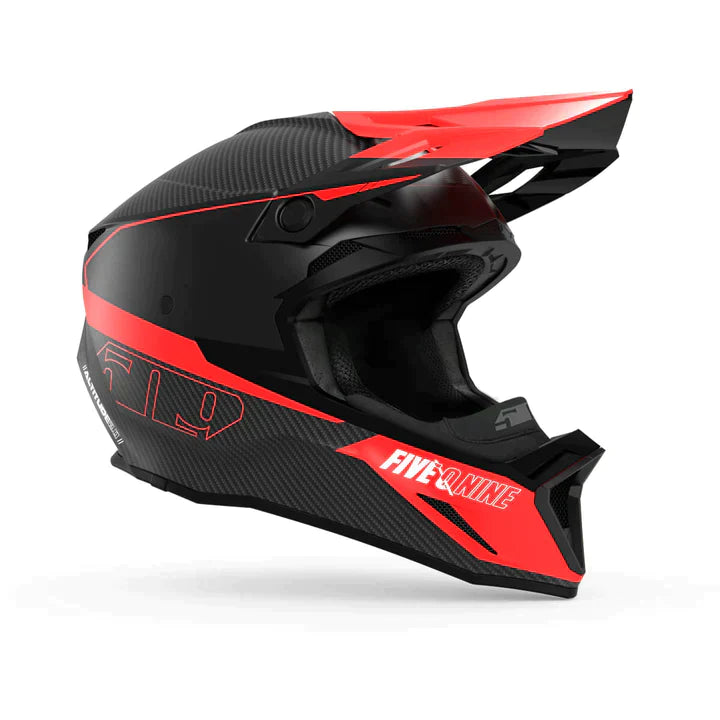 509 Altitude 2.0 Carbon Fiber Snowmobile Helmet - Racing Red