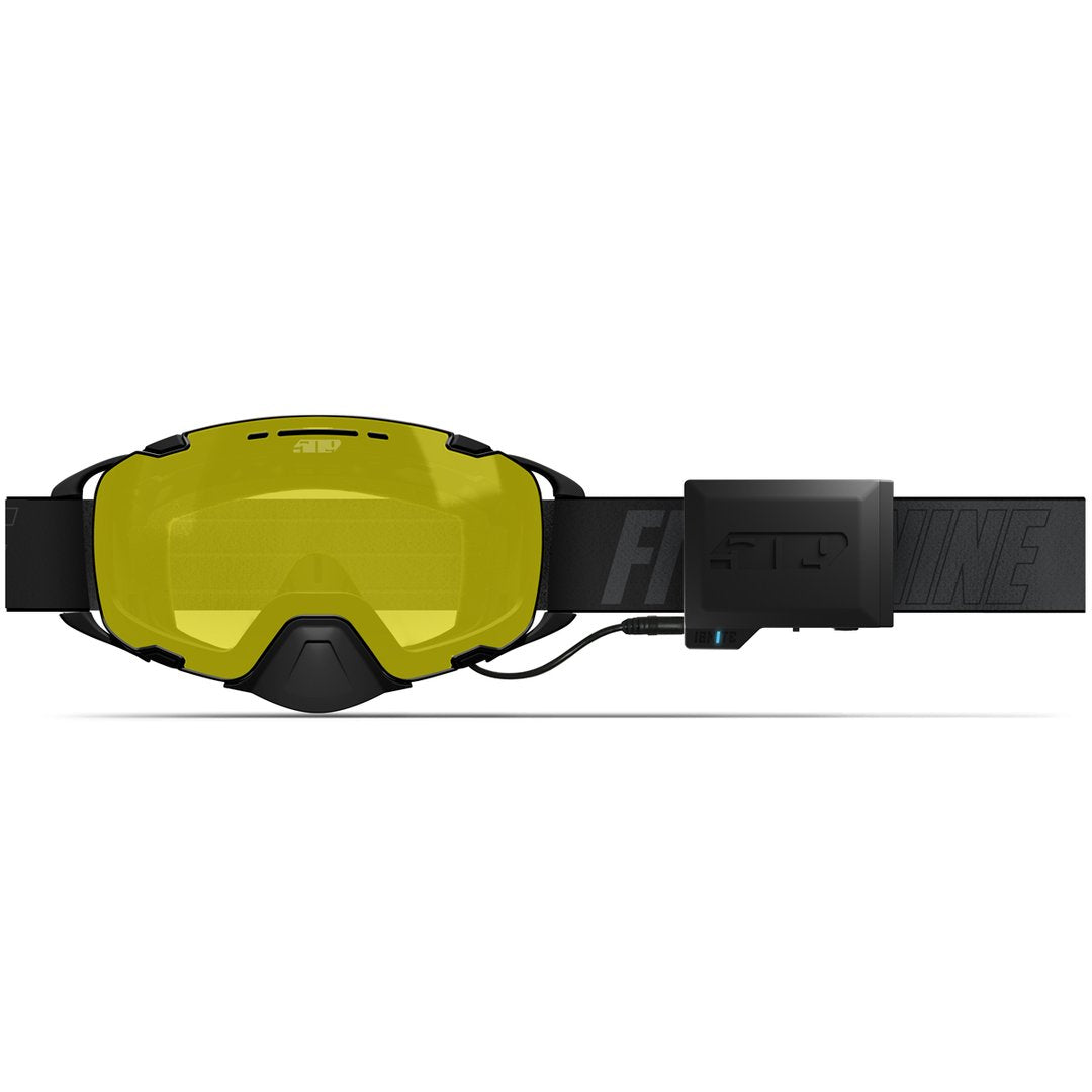 509 Aviator 2.0 Ignite S1 Heated Snowmobile Goggle - Black With Yellow