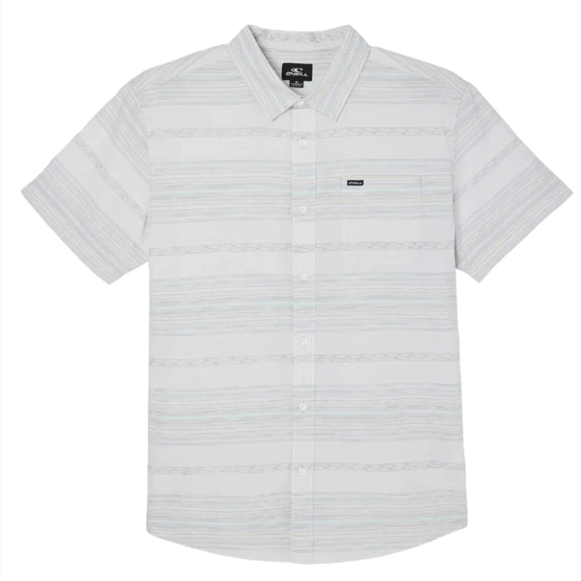 O'Neill Men's Seafaring Stripe Short Sleeve Standard Shirt