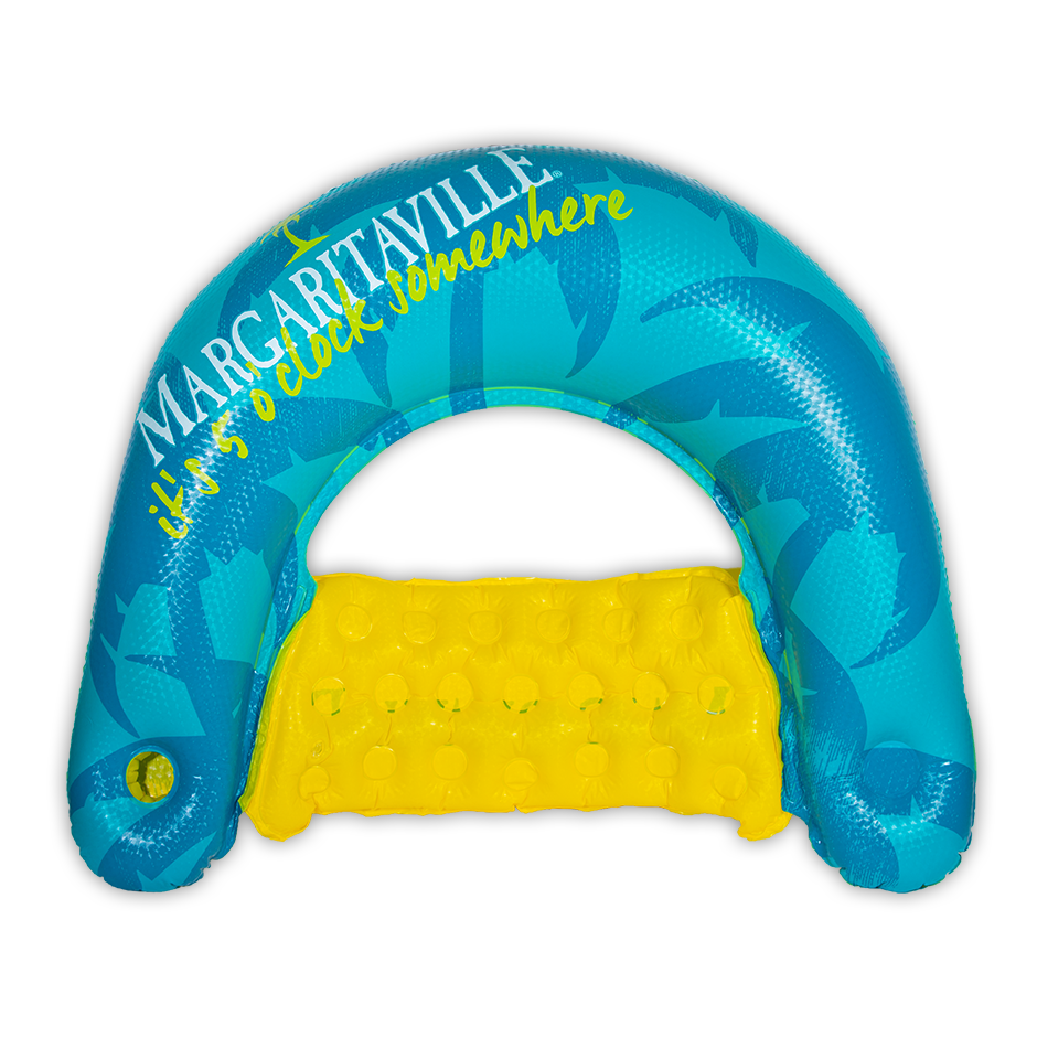 O'Brien Margaritaville Sit And Sip Pool Float in blue