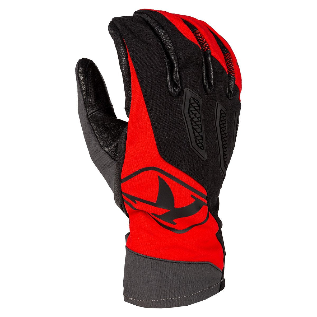 Klim Spool Snowmobile Gloves fiery red