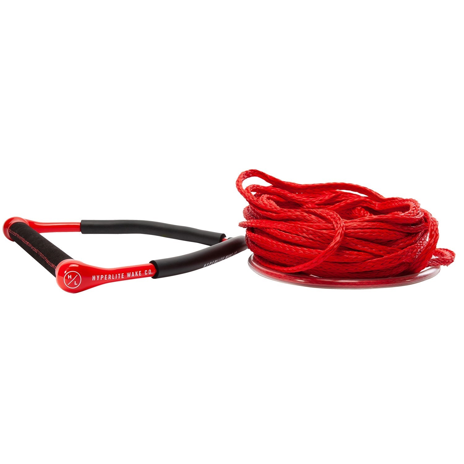 Hyperlite CG Handle With 65' Poly-E Rope Line red