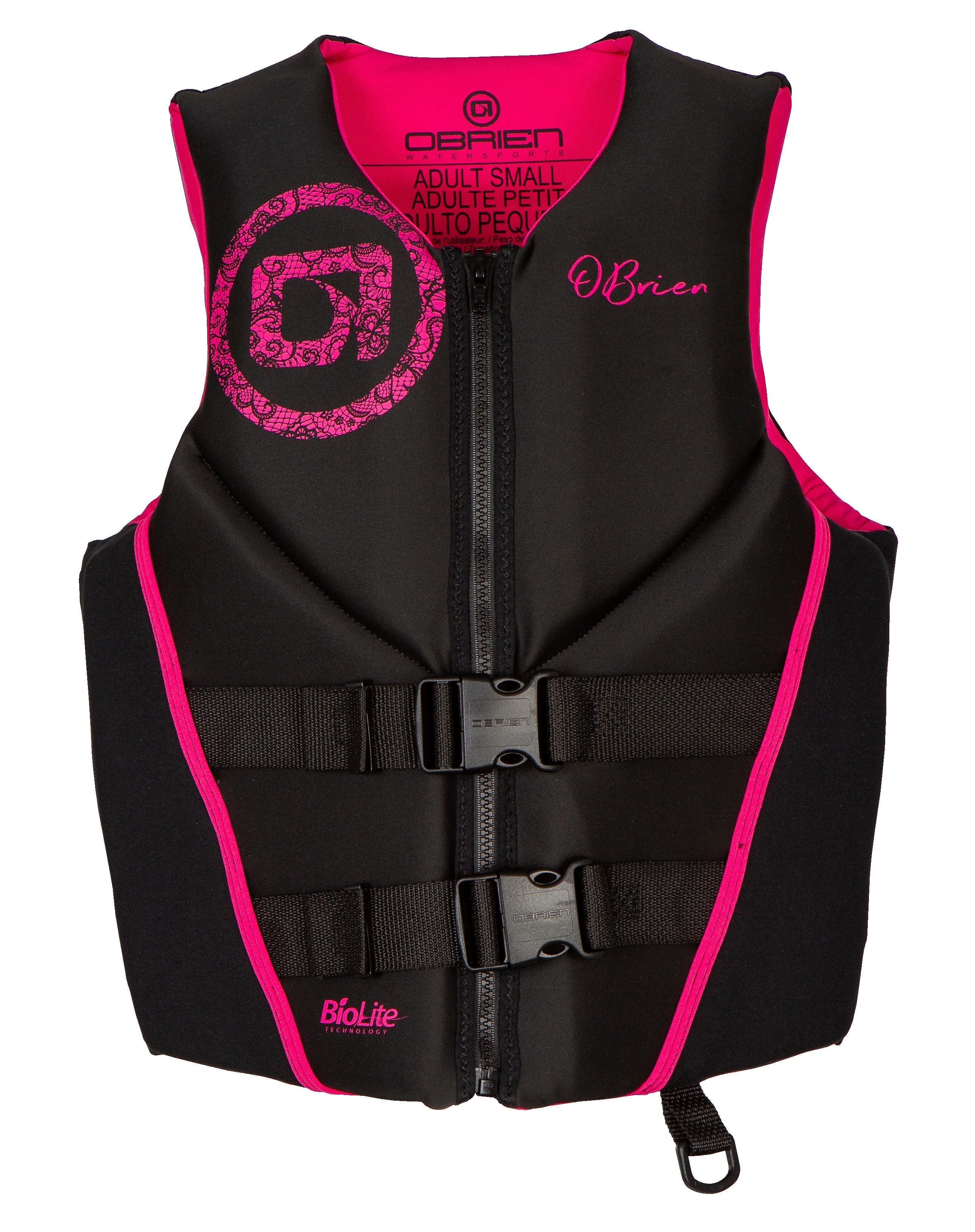 O'Brien Ladies Traditional Vest black/pink