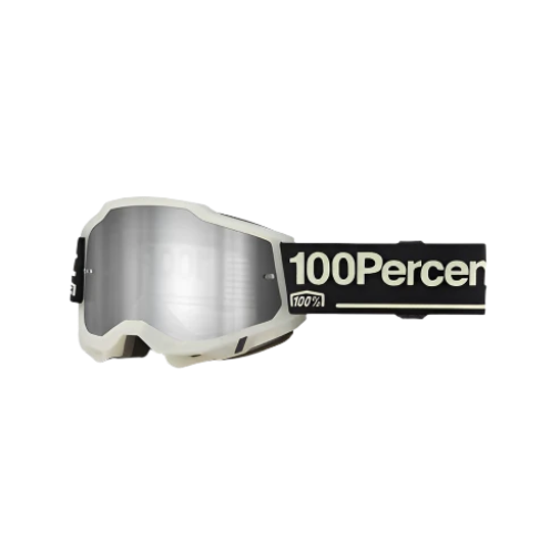 100% Accuri 2 Glow Moto/MTB Goggle - Mirror Silver Lens
