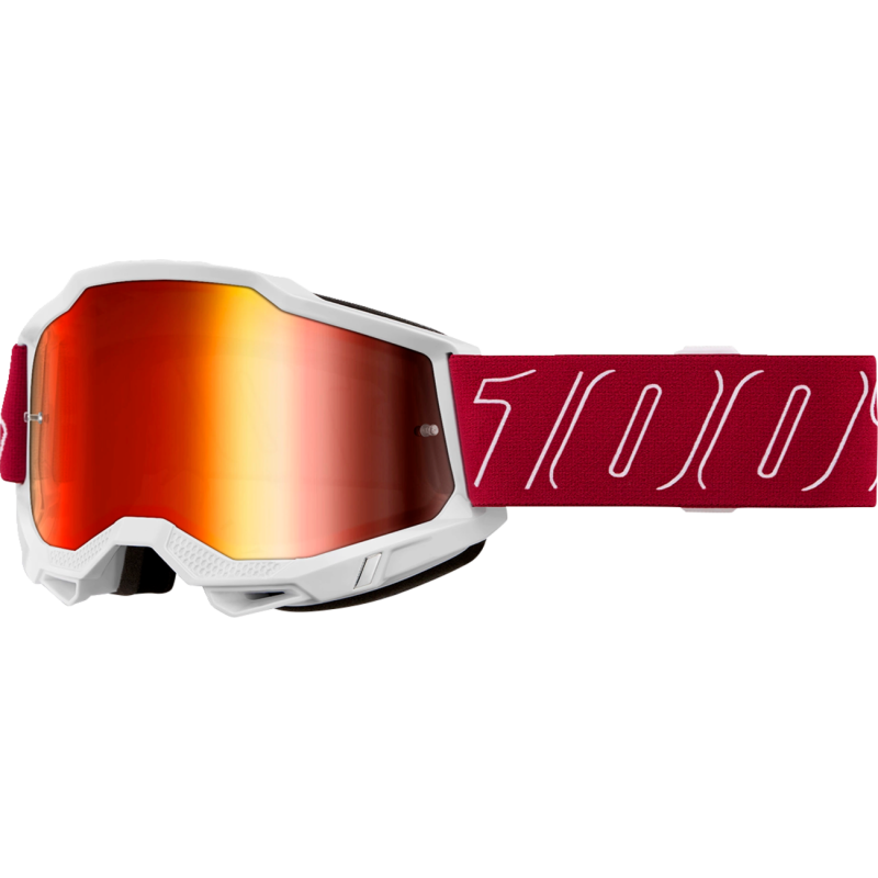 100% Accuri 2 Redline Moto/MTB Goggle - Mirror Red Lens