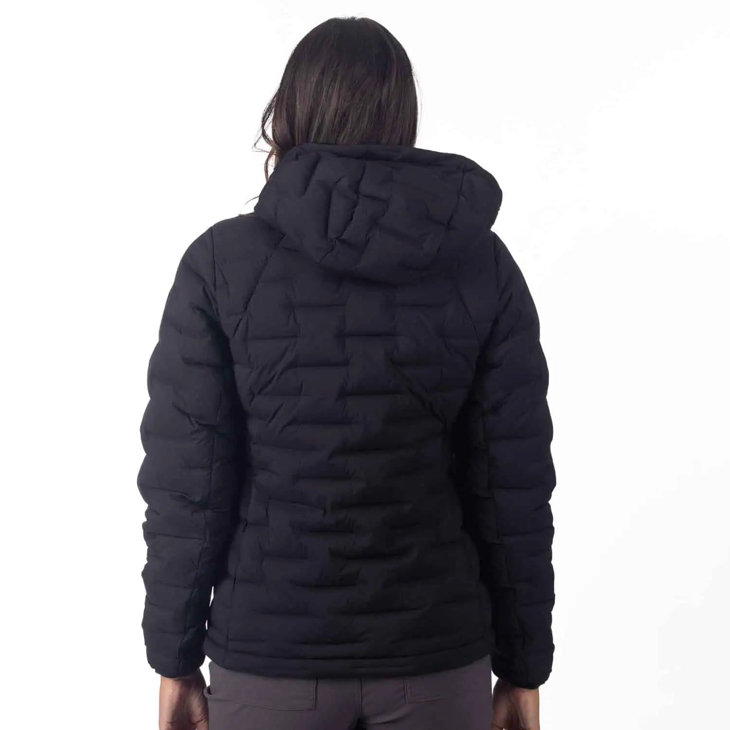 black Klim Luna Stretch Down Hooded Jacket