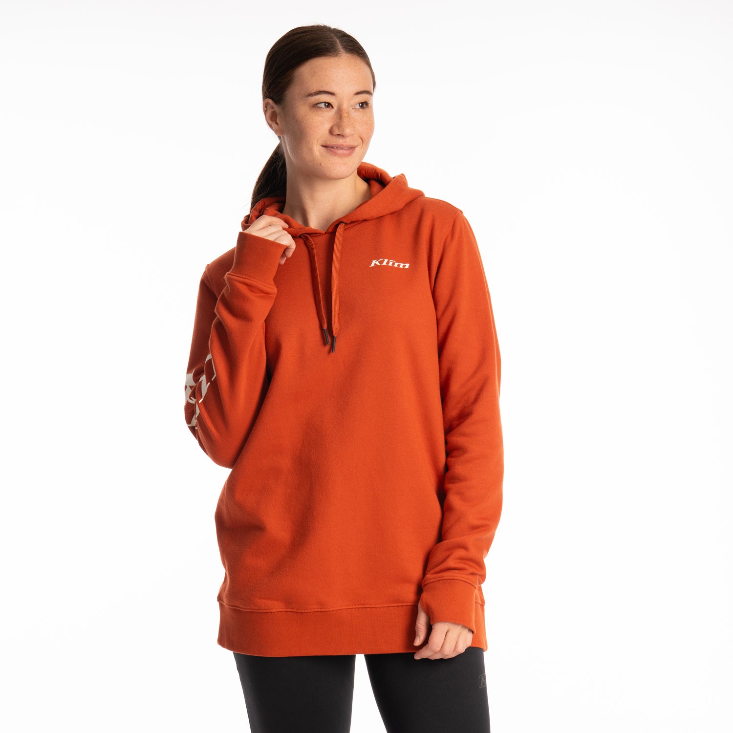 Picante Papyrus Klim Women's Mariposa Long Pullover Hoodie