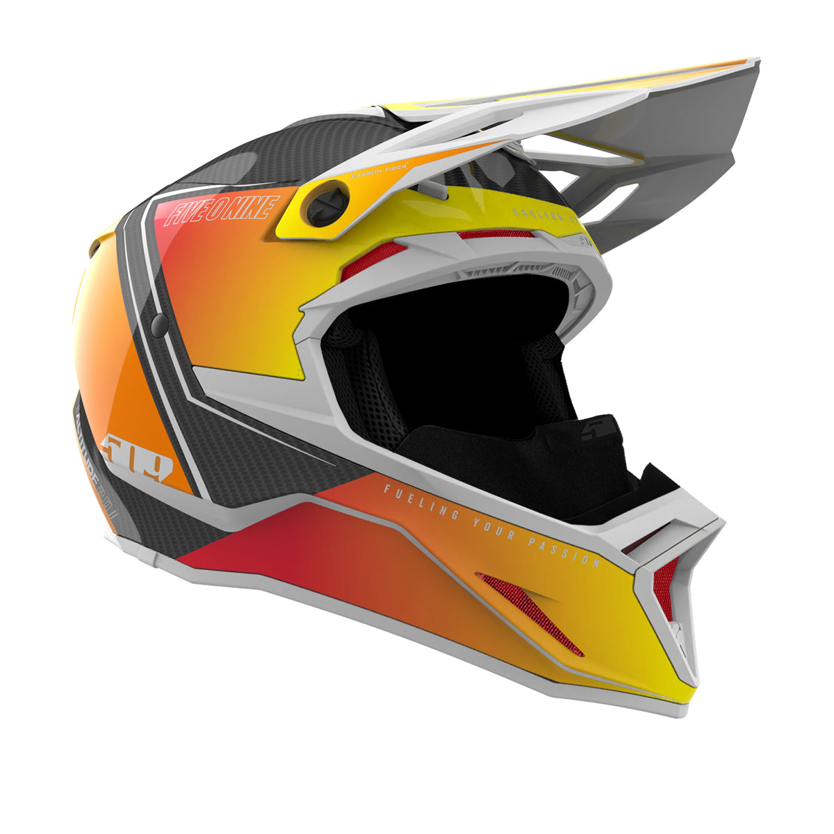 509 Altitude 2.0 Carbon Fiber Snowmobile Helmet - Orange Pop