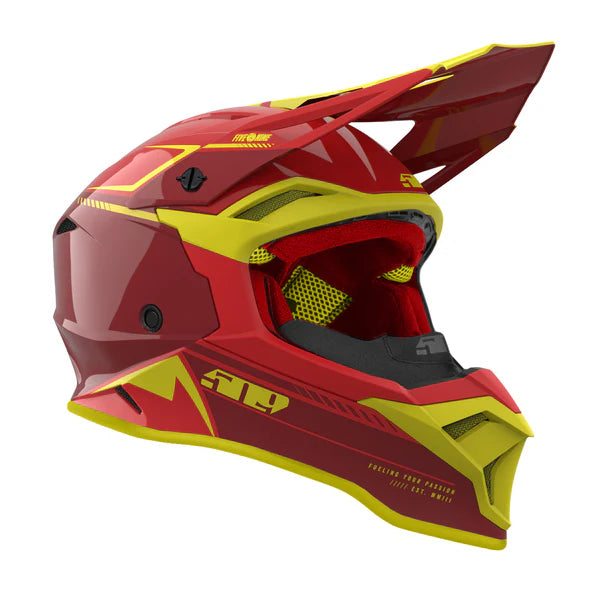 509 Atmosphere Snowmobile Helmet flamin hot