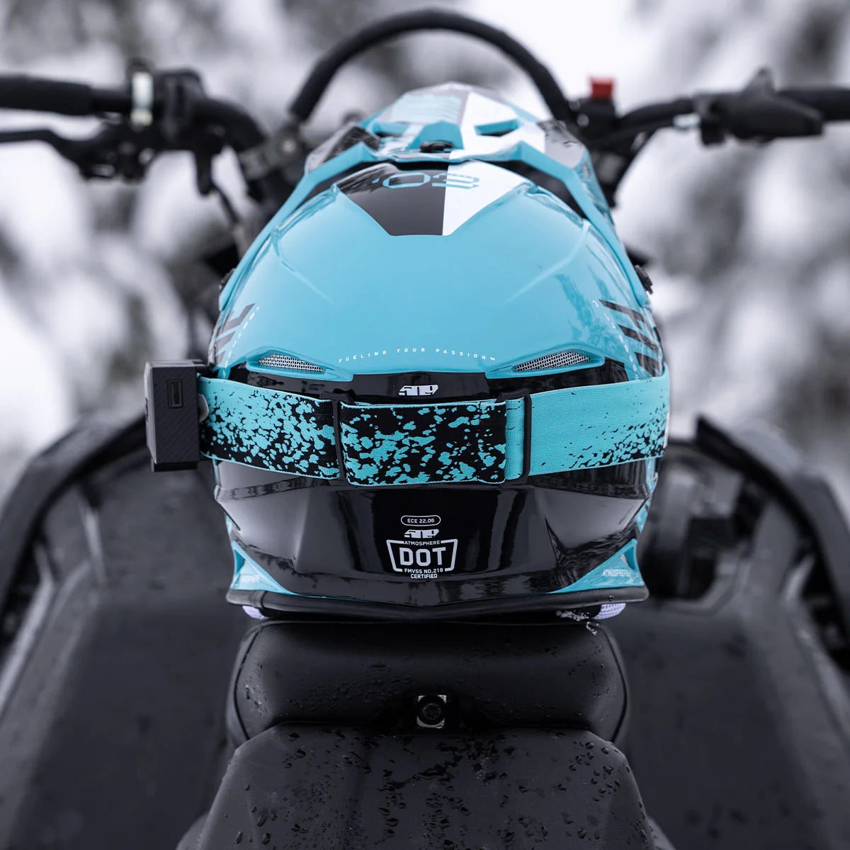 509 Atmosphere Snowmobile Helmet - Glacier Blue