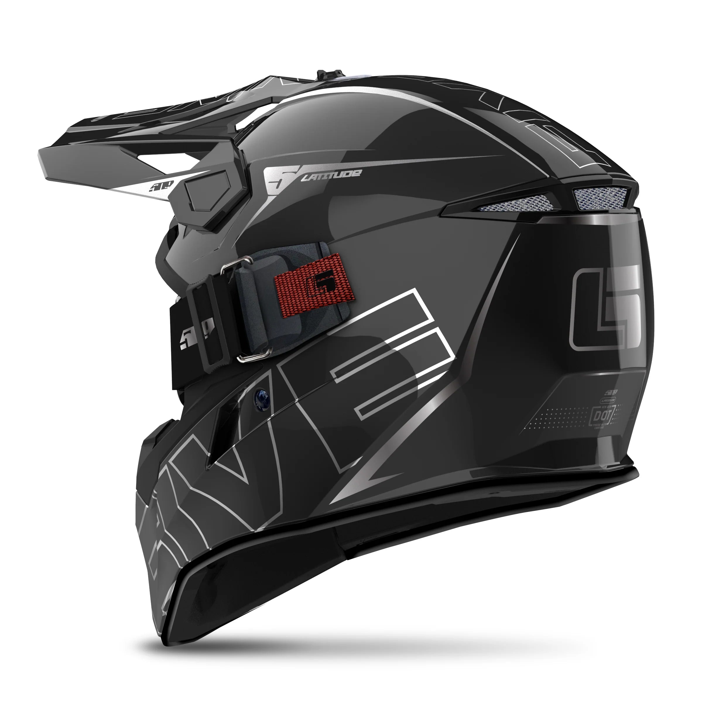 black ops back view 509 Latitude Helmet Goggle System