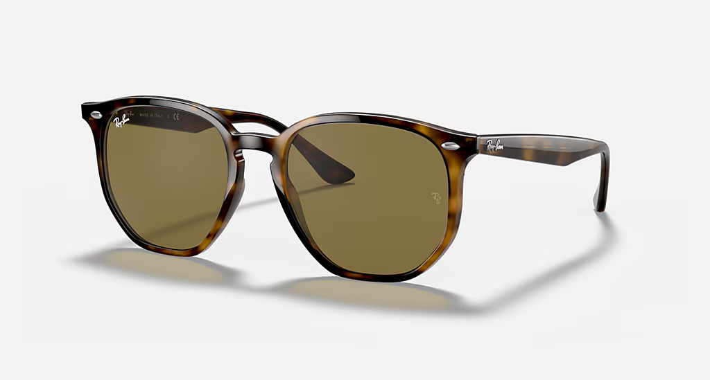 Ray-Ban Sunglasses - Polished Light Havana Frame With Brown Lens