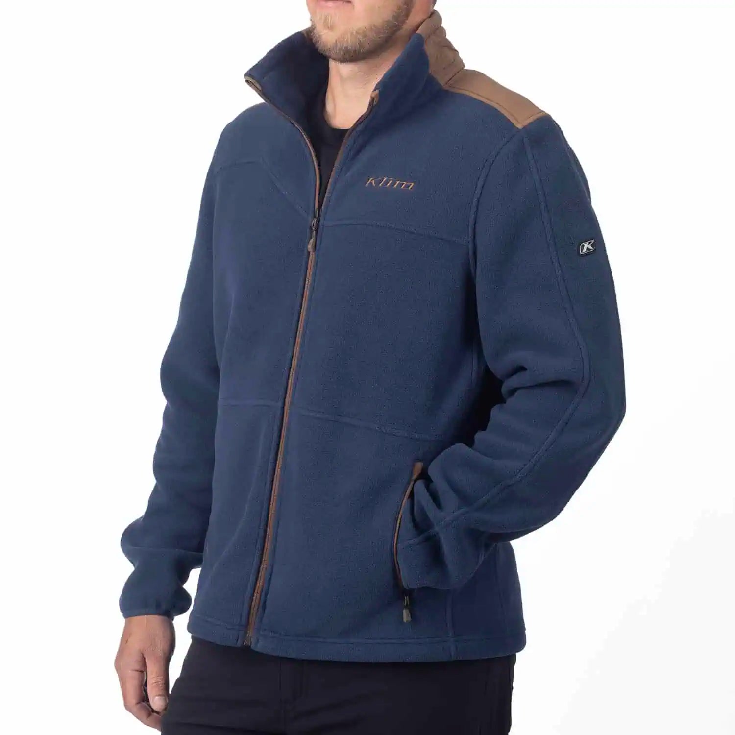 blue cocoa brown Klim Teton Crest Fleece Jacket
