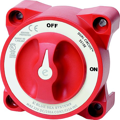 Blue Sea Systems e-Series Dual Circuit Battery Switch
