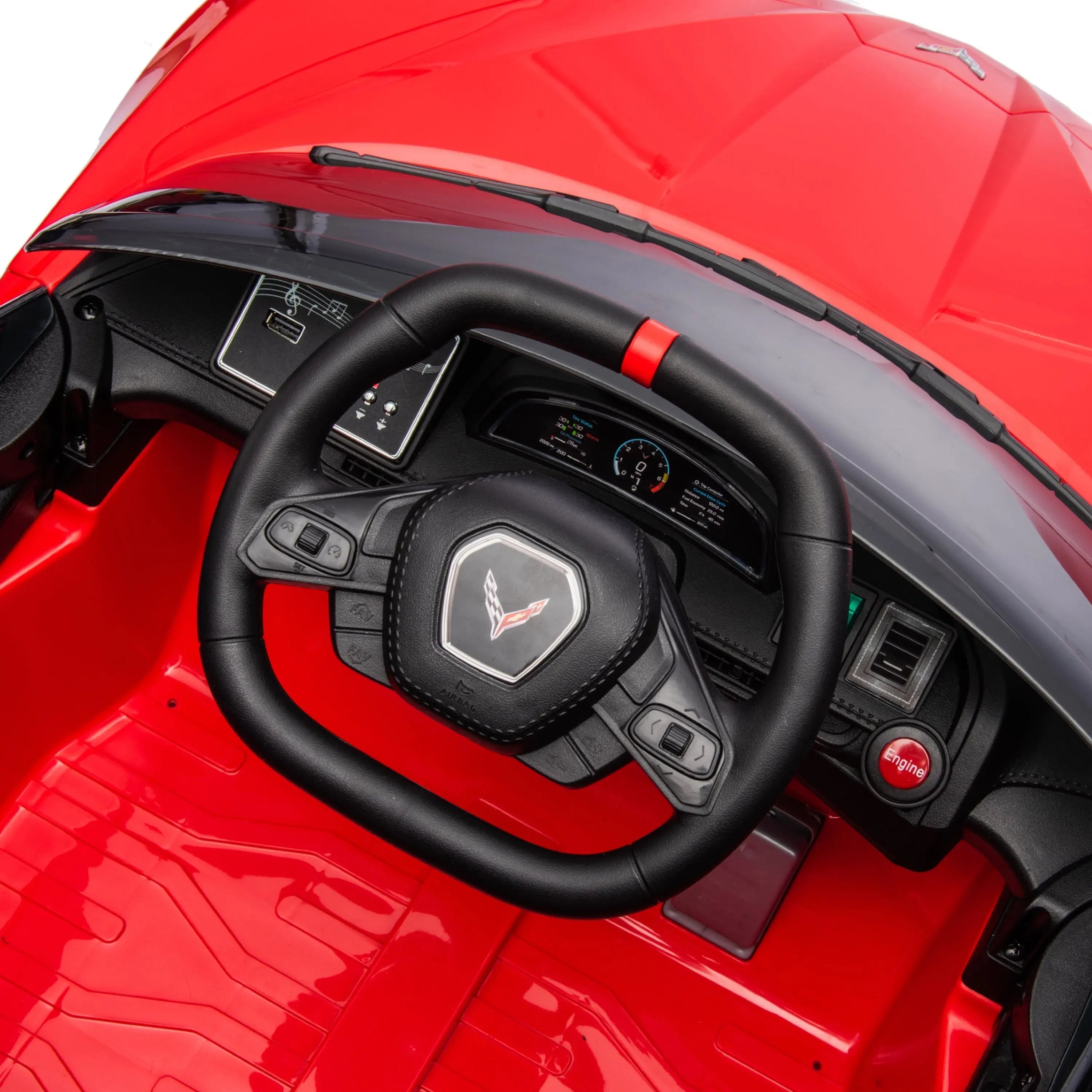 12V Chevrolet Corvette C8 1-Seater Kids Ride-On Car