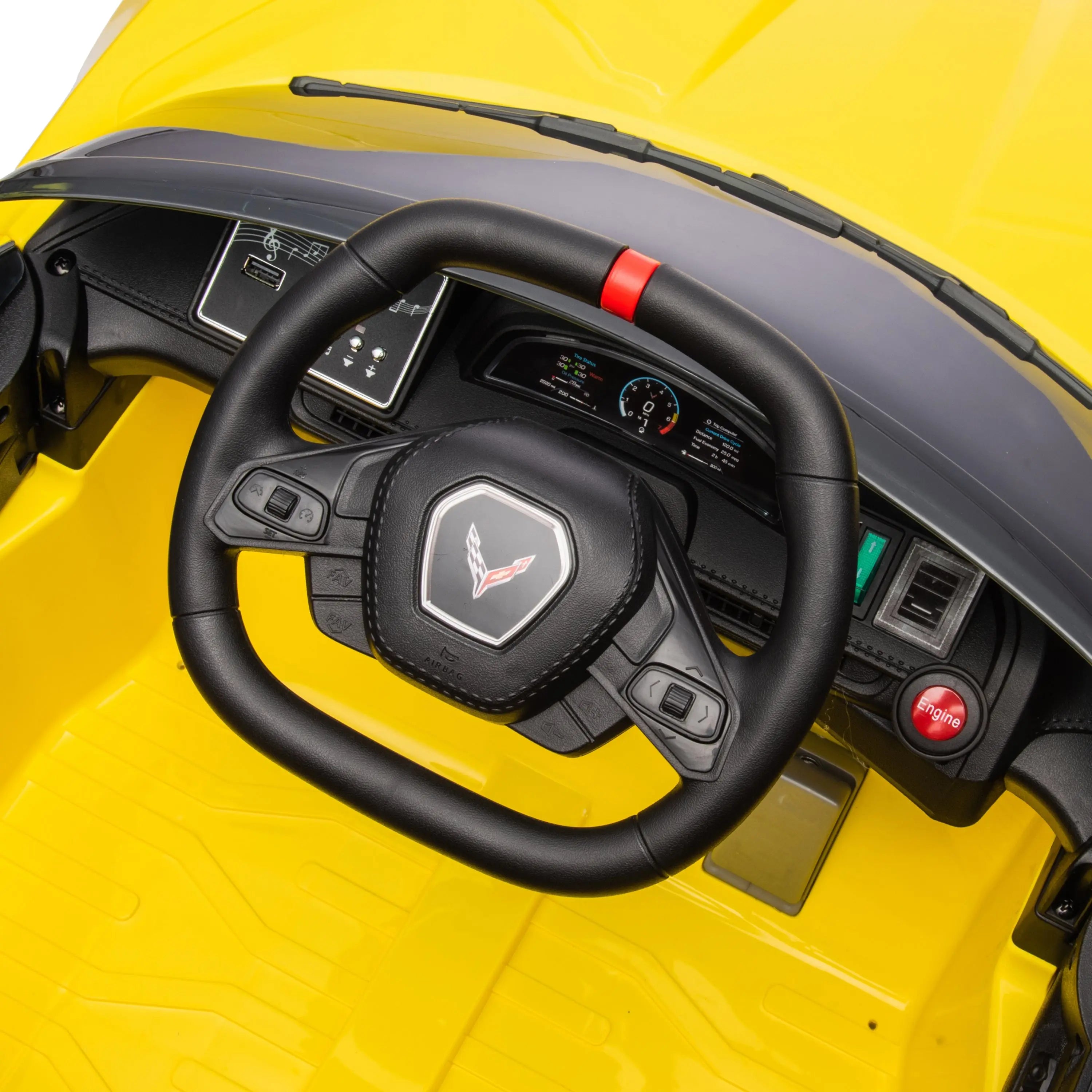 12V Chevrolet Corvette C8 1-Seater Kids Ride-On Car