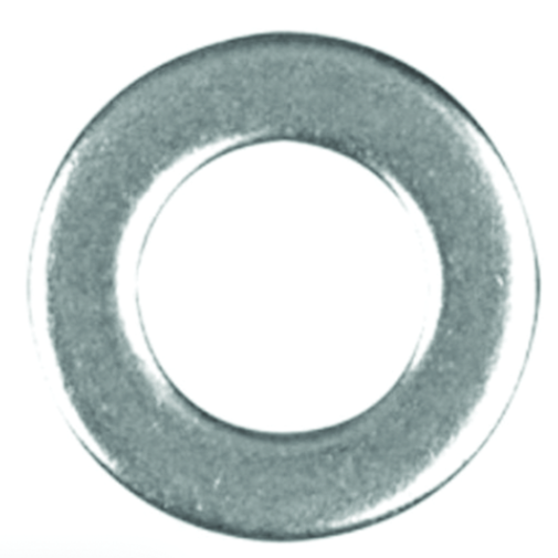 Metal washer on a white background